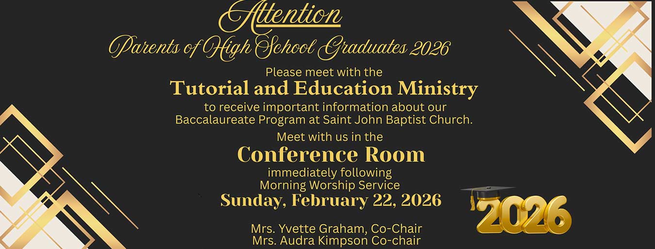 an advertisement for the Tutorial and Educatin Ministry meeting on February 22nd