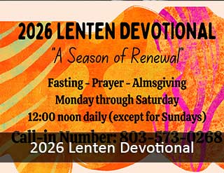 advertisement for 2026 Lenten Devotional